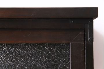 レトロ家具　和製アンティーク　ダイヤガラス入り　レトロな空間にも馴染むリメイク箪笥ローボード(ローチェスト、収納棚)