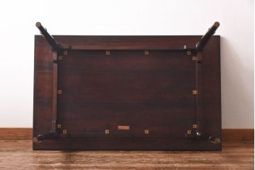 中古　松本民芸家具　クラシカルな雰囲気のA型食卓(ダイニングテーブル)(定価約18万9千円)