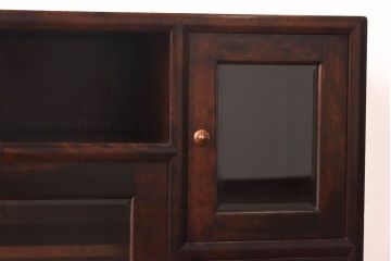 中古　松本民芸家具　モダンな雰囲気の90型茶タンス(サイドボード、戸棚)(定価約35万6千円)