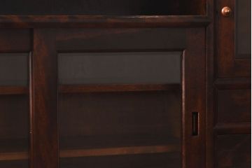 中古　松本民芸家具　モダンな雰囲気の90型茶タンス(サイドボード、戸棚)(定価約35万6千円)