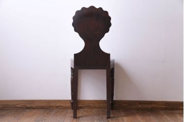 アンティーク家具　イギリスアンティーク　貝殻モチーフのおしゃれなチェア(椅子、飾り台)