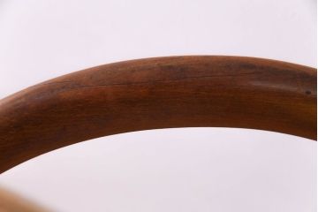 アンティーク家具　イギリスアンティーク　細身の脚がおしゃれなバルーンバックチェア(ダイニングチェア、椅子)(1)