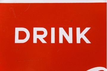 アンティーク雑貨　昭和レトロ　コカ・コーラ(コカコーラ、COCA・COLA)　アンティーク看板(鉄看板・企業看板)