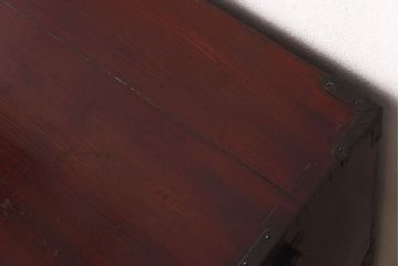 アンティーク家具　和製アンティーク　桐材製　柔らかな雰囲気が魅力的な一本物の松本衣装箪笥(引き出し、チェスト、桐箪笥、桐たんす)