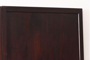 和製アンティーク　杉材　武骨な雰囲気の漂う格子帯戸(板戸、格子戸、引き戸、建具)4枚組
