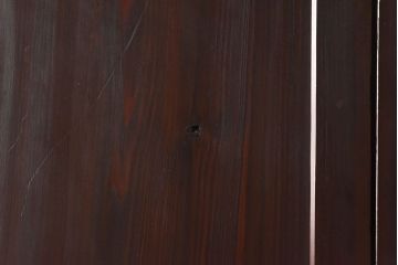 和製アンティーク　杉材　武骨な雰囲気の漂う格子帯戸(板戸、格子戸、引き戸、建具)4枚組