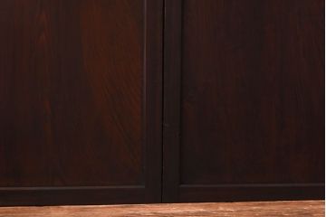 和製アンティーク　杉材　武骨な雰囲気の漂う格子帯戸(板戸、格子戸、引き戸、建具)3枚組