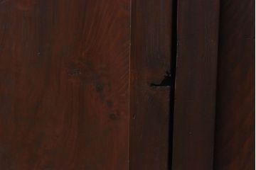 和製アンティーク　杉材　武骨な雰囲気の漂う格子帯戸(板戸、格子戸、引き戸、建具)3枚組