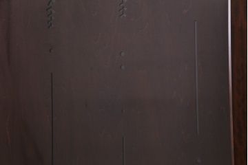 ラフジュ工房オリジナル　小粋な和の風情を感じる透かし彫りのガラス入り板戸(仕切り戸、引き戸、建具)4枚組