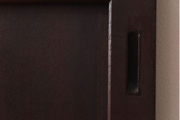 【商談品】和製アンティーク　特注品　楠材でできた珍しい帯戸(板戸、引き戸、建具)3枚セット