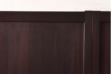 【商談品】和製アンティーク　特注品　楠材でできた珍しい帯戸(板戸、引き戸、建具)3枚セット