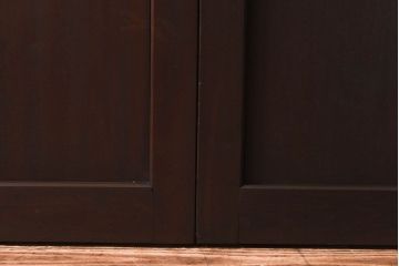 【商談品】和製アンティーク　特注品　楠材でできた珍しい帯戸(板戸、引き戸、建具)3枚セット