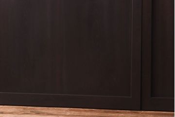 【商談品】和製アンティーク　特注品　楠材でできた珍しい帯戸(板戸、引き戸、建具)3枚セット