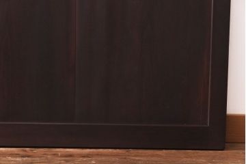 【商談品】和製アンティーク　特注品　楠材でできた珍しい帯戸(板戸、引き戸、建具)3枚セット