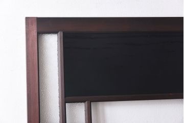 ラフジュ工房オリジナル　緑の色ガラスがレトロな雰囲気を漂わせる引き戸(ガラス戸、建具)2枚セット