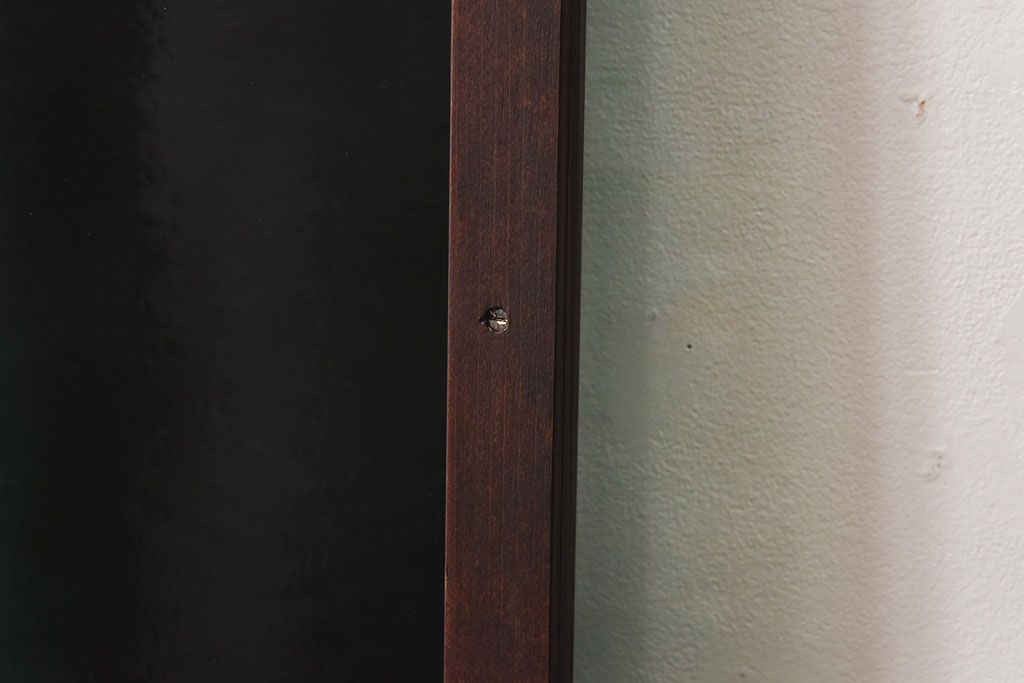 ラフジュ工房オリジナル　緑の色ガラスがレトロな雰囲気を漂わせる引き戸(ガラス戸、建具)2枚セット