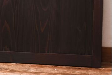 ラフジュ工房オリジナル　緑の色ガラスがレトロな雰囲気を漂わせる引き戸(ガラス戸、建具)2枚セット