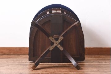 アンティーク家具　大正ロマン　ナラ材　クラシカルな雰囲気のドクターチェア(アームチェア、回転椅子)