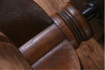 アンティーク家具　大正ロマン　ナラ材　クラシカルな雰囲気のドクターチェア(アームチェア、回転椅子)