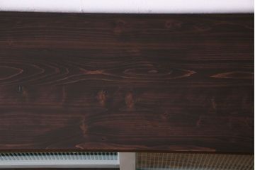 ラフジュ工房オリジナル　ペイント　モールガラス入り　レトロな雰囲気漂うローボード(収納棚、リビングボード)(1)