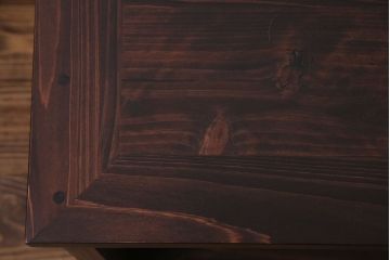 ラフジュ工房オリジナル　ペイント　モールガラス入り　レトロな雰囲気漂うローボード(収納棚、リビングボード)(1)