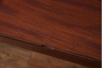 昭和初期　ケヤキ材一枚板　つややかな漆塗りのリメイク鉄脚ベンチ(板座チェア、椅子)