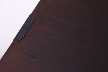 アンティーク家具　和製アンティーク　杉材　巾着金具と漆塗りが魅力の松本箪笥(和タンス、衣装箪笥、整理箪笥)