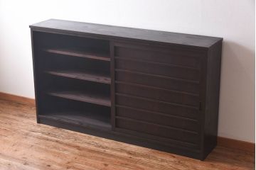 ラフジュ工房オリジナル　古い建具を利用したリメイク戸棚(収納棚、サイドボード)(2)