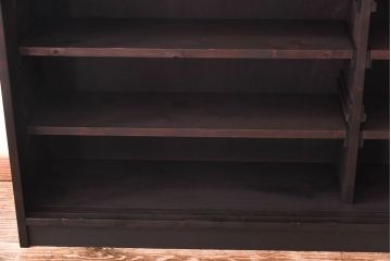 ラフジュ工房オリジナル　古い建具を利用したリメイク戸棚(収納棚、サイドボード)(2)