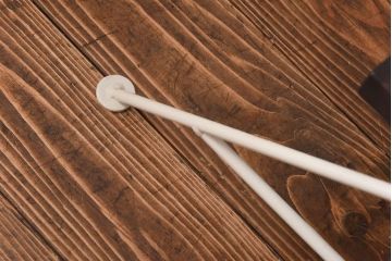 ラフジュ工房オリジナル　ホワイト　ペイント薄型アイアンラック【小】(陳列棚、飾り棚)