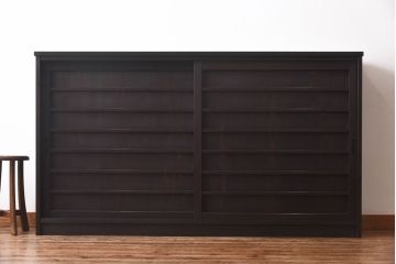 ラフジュ工房オリジナル　古い建具を利用したリメイク戸棚(収納棚、サイドボード)(1)