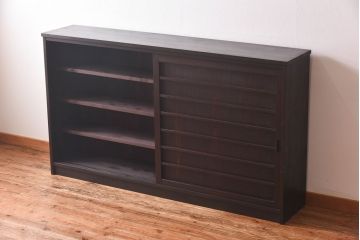 ラフジュ工房オリジナル　古い建具を利用したリメイク戸棚(収納棚、サイドボード)(1)