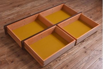 ヴィンテージ家具　イギリスビンテージ　マホガニー材　気品漂う佇まいが魅力の重ね収納棚(キャビネット、戸棚、収納棚)