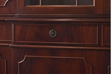ヴィンテージ家具　イギリスビンテージ　マホガニー材　気品漂う佇まいが魅力の重ね収納棚(キャビネット、戸棚、収納棚)