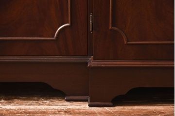 ヴィンテージ家具　イギリスビンテージ　マホガニー材　気品漂う佇まいが魅力の重ね収納棚(キャビネット、戸棚、収納棚)