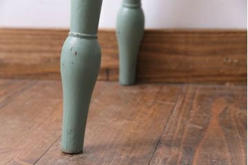 アンティーク家具　イギリスアンティーク　ナチュラルテイストにぴったりなペイントスツール(花台)(2)