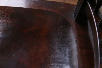 中古美品　松本民芸家具　クラシカルな安川式スピンドルチェア(ダイニングチェア、椅子)(定価約9万7千円)(1)