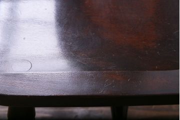 中古美品　松本民芸家具　クラシカルな安川式スピンドルチェア(ダイニングチェア、椅子)(定価約9万7千円)(2)
