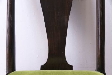 アンティーク家具　イギリスアンティーク　ウォールナット材　上品で優雅なフォルムが魅力的なチェア(椅子、ダイニングチェア、ワークチェア)