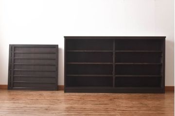 ラフジュ工房オリジナル　古い建具を利用したリメイク戸棚(収納棚、サイドボード)(3)