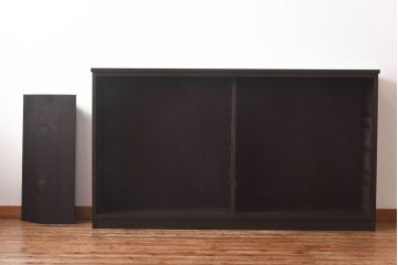 ラフジュ工房オリジナル　古い建具を利用したリメイク戸棚(収納棚、サイドボード)(3)