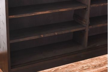 ラフジュ工房オリジナル　古い建具を利用したリメイク戸棚(収納棚、サイドボード)(3)