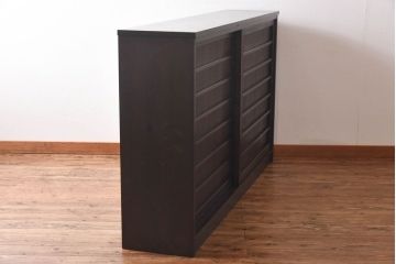 ラフジュ工房オリジナル　古い建具を利用したリメイク戸棚(収納棚、サイドボード)(3)