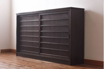 ラフジュ工房オリジナル　古い建具を利用したリメイク戸棚(収納棚、サイドボード)(3)