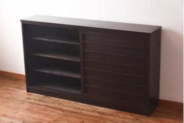 ラフジュ工房オリジナル　古い建具を利用したリメイク戸棚(収納棚、サイドボード)(3)