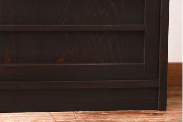ラフジュ工房オリジナル　古い建具を利用したリメイク戸棚(収納棚、サイドボード)(3)
