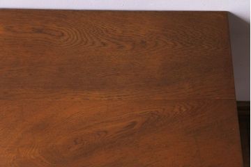 レトロ家具　昭和レトロ　素朴な味わいの学校の木製デスク(平机、在宅ワーク、在宅用学習机)