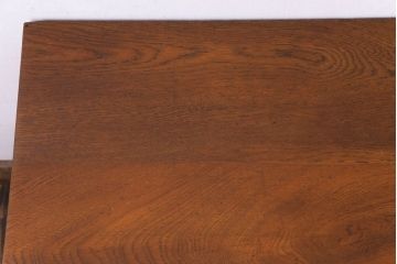 レトロ家具　昭和レトロ　素朴な味わいの学校の木製デスク(平机、在宅ワーク、在宅用学習机)
