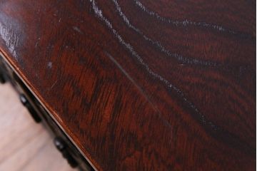 中古美品　伝統民芸家具　岩谷堂　桐紋　杢目と金具が存在感を放つ箪笥ローボード(テレビボード、戸棚)