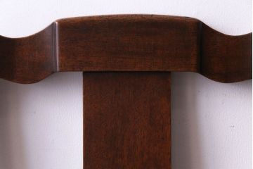 アンティーク家具　イギリスアンティーク　ウォールナット材 リボンのような背もたれがエレガントなチェア(ダイニングチェア、ワークチェア、椅子)(3)